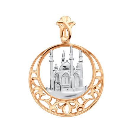 Золотая мусульманская подвеска Мечеть