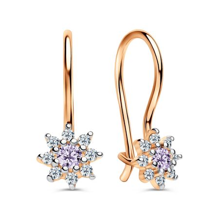 Золотые детские серьги с фианитами настенные светильники облака белые розовые золотые детские