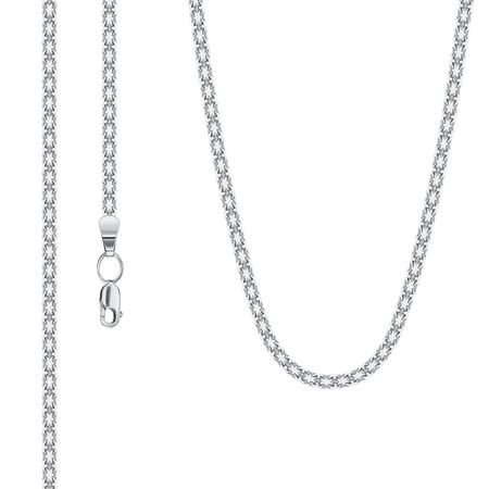 Серебряная цепь Две дорожки с родированием татьяна николаевна славина подготовка к письму штриховка и графомоторные дорожки