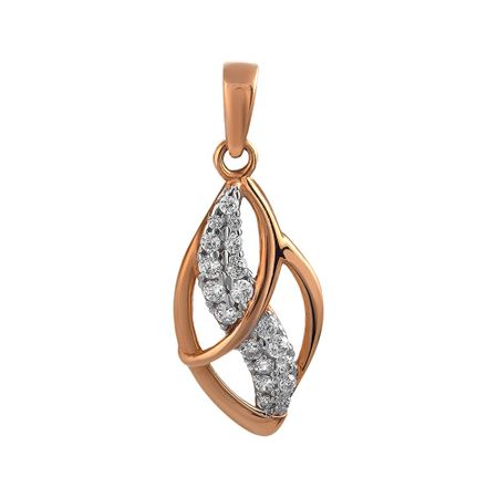 Подвеска из золота с фианитами