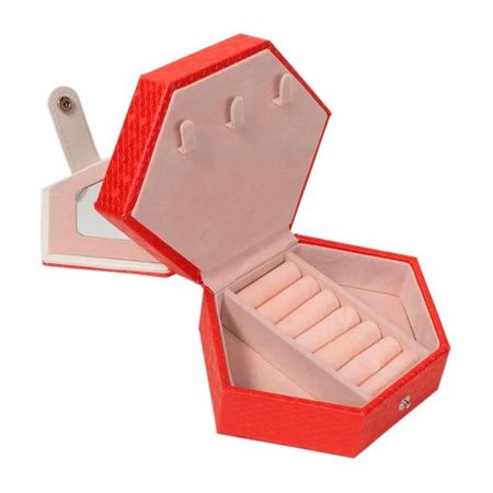 Шкатулка для ювелирных украшений из искусственной кожи фиолетовая бумажная шкатулка для украшений gmb724