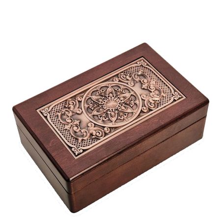 Деревянная шкатулка для ювелирных украшений, 20х13 см