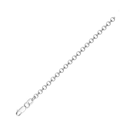 Серебряная цепочка Ролло с родированием ролло рис мэй свобода и судьба