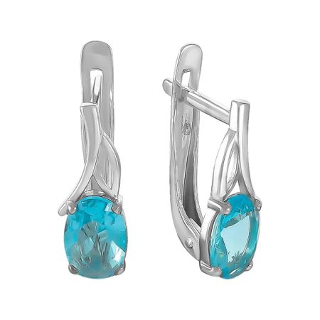 Серьги из серебра с алпанитами