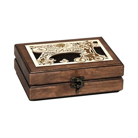 Деревянная шкатулка для ювелирных украшений деревянная фигурка canamek