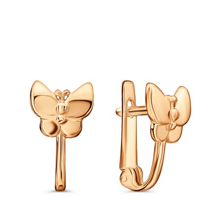 Золотые детские серьги Бабочка мебельные петли naierdi мини бабочка бронзовые золотые серебряные 30 шт