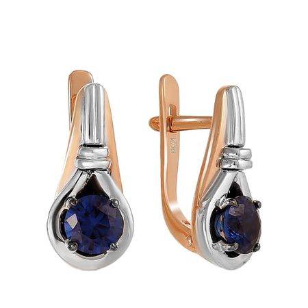 Серьги из золота с сапфирами