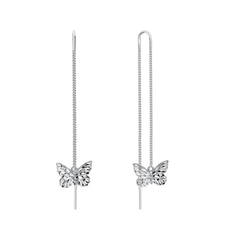 Серебряные серьги Бабочка мебельные петли naierdi мини бабочка бронзовые золотые серебряные 30 шт