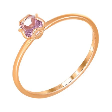 Кольцо детское TALANT из золота с аметистом