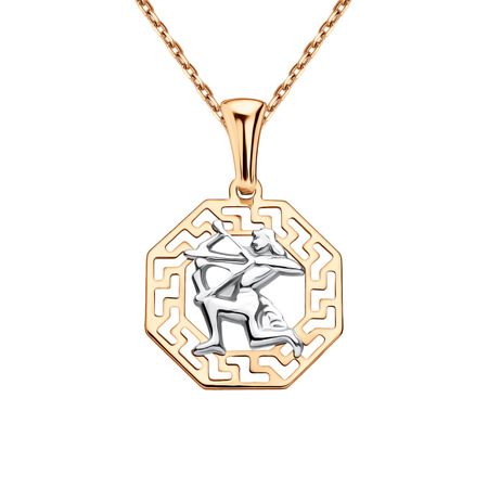 Золотая подвеска со знаком зодиака Стрелец