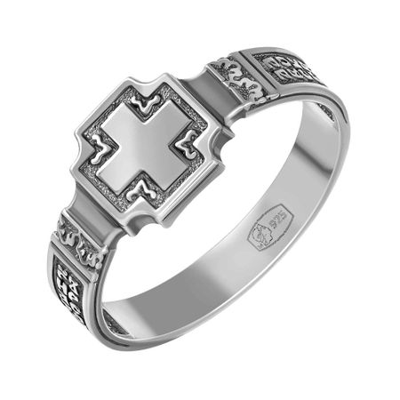 Кольцо Спаси и сохрани из серебра