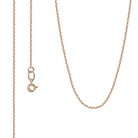 Серебряная цепочка Якорь с позолотой