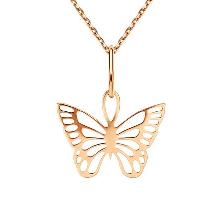 Золотая подвеска Бабочка