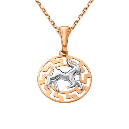 Золотая подвеска со знаком зодиака Козерог вика козерог мы все умрем вчера эту книгу читает вся страна