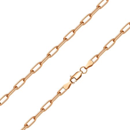 Серебряная цепочка Якорь с позолотой