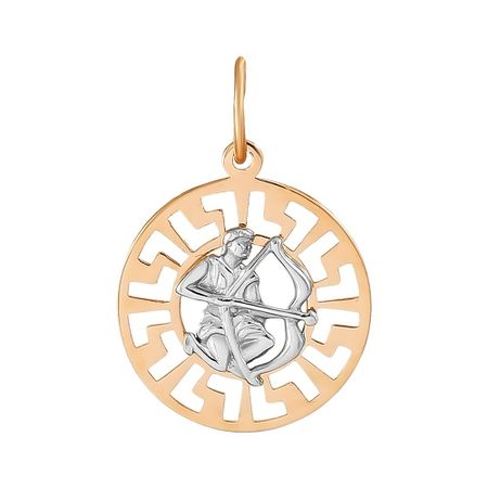 Золотая подвеска со знаком зодиака Стрелец