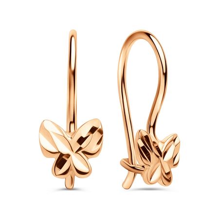 Золотые детские серьги Бабочка мебельные петли naierdi мини бабочка бронзовые золотые серебряные 30 шт