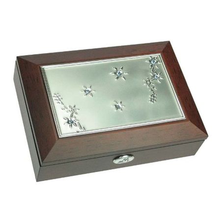 Шкатулка для ювелирных украшений Цветы, 18x13x5 см
