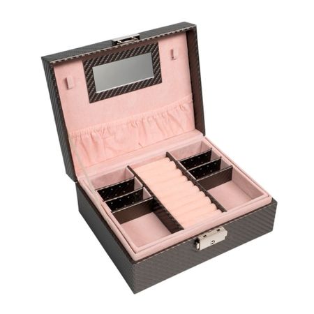 Шкатулка для ювелирных украшений из искусственной кожи портативный органайзер для украшений из искусственной