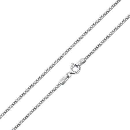 Серебряная цепочка Попкорн с родированием для творчества fancy creative раскраска аппликация попкорн 15 10см