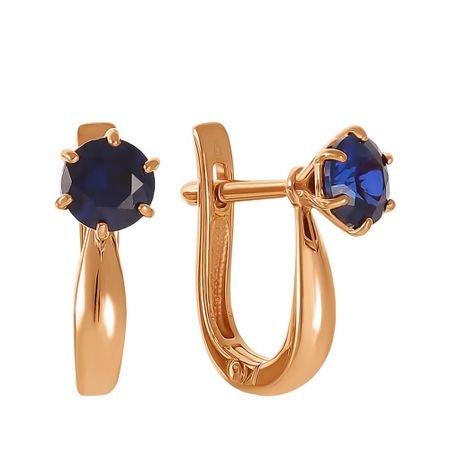 Серьги из золота с сапфирами