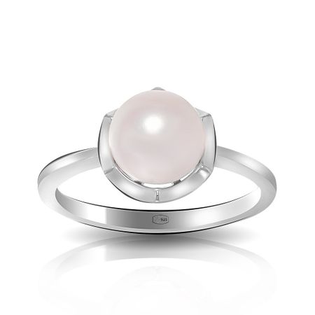 Кольцо из серебра с жемчугом