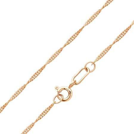 Золотая полновесная цепочка Сингапур с алмазной гранью