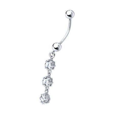 Пирсинг SOKOLOV из серебра с фианитами