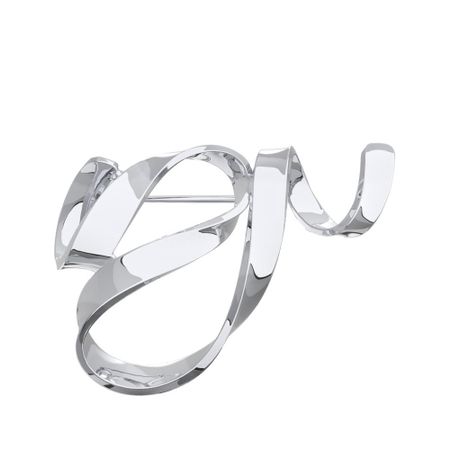 Серебряная брошь с родированием для вышивания бисером klart брошь клубника