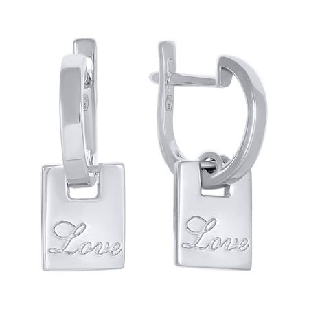 Серьги Love из серебра viva la vika серьги shapes of love earrings gold
