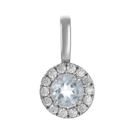 Подвеска TALANT из серебра с топазом и фианитами