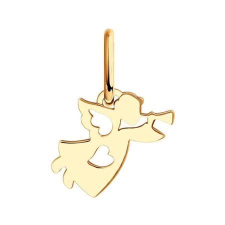 Золотая подвеска Ангел