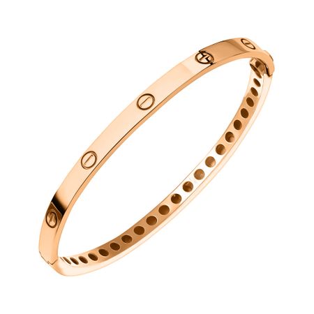 Золотой жесткий браслет