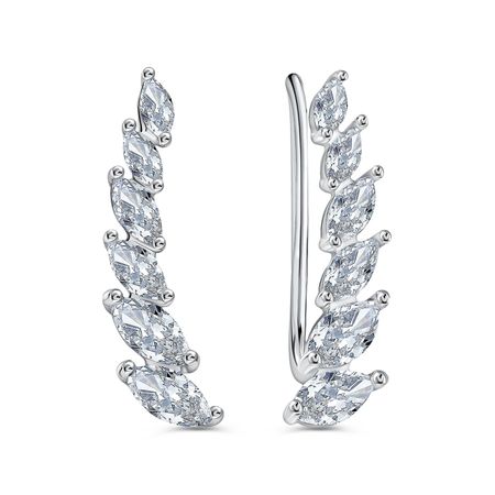 Серебряные серьги с фианитами