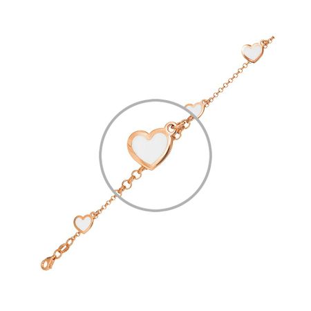 Серебряный браслет с эмалью и позолотой