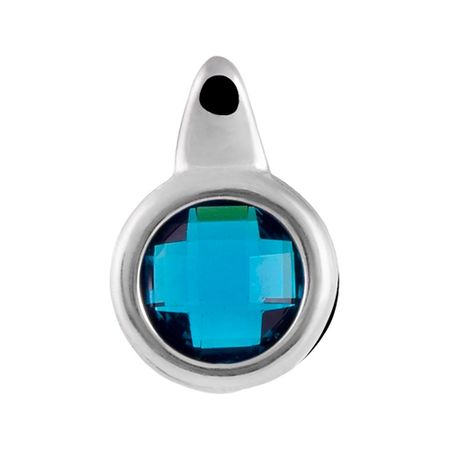 Подвеска из серебра с топазом