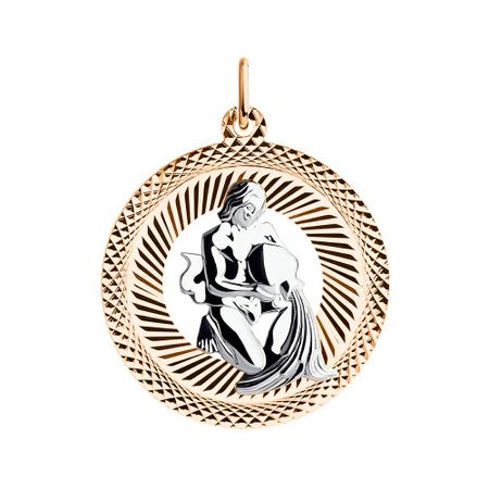 Золотая подвеска со знаком зодиака Водолей татьяна юрьевна борщ водолей гороскоп на 2026 год