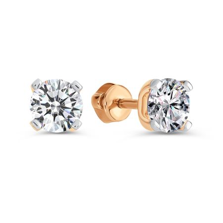 Серьги-пусеты TALANT из золота с кристаллами SWAROVSKI