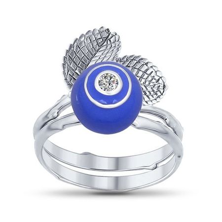 Кольцо-трансформер SOKOLOV из серебра с эмалью и фианитами анатомия книжка трансформер