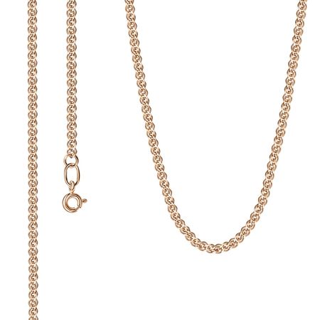 Золотая полновесная цепочка Нонна с алмазной гранью