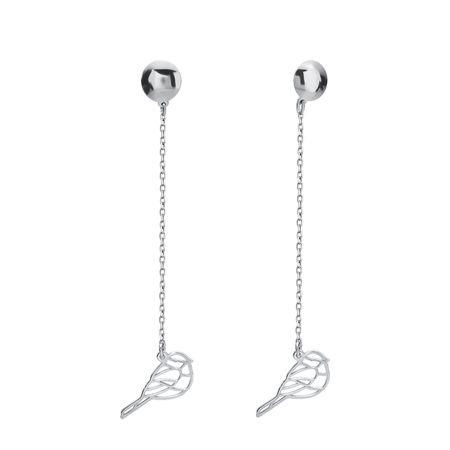 Серебряные серьги Птица конфета акконд птица дивная в шоколадной глазури 40 г