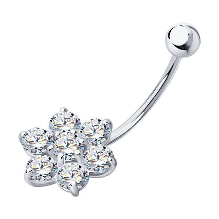 Пирсинг SOKOLOV из серебра с фианитами