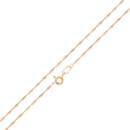 Золотая полновесная цепочка Сингапур с алмазной гранью