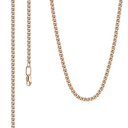 Серебряная цепочка Лав с позолотой и алмазной гранью