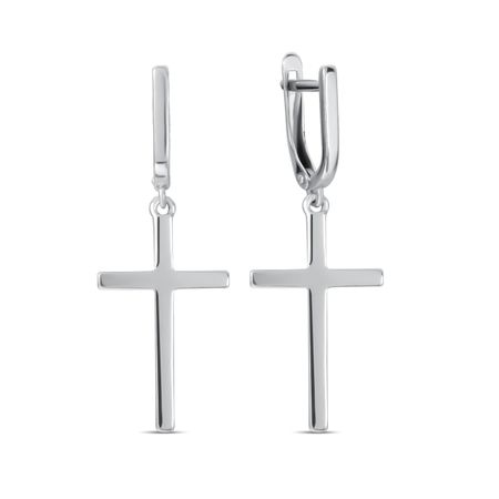 Серебряные серьги Крест из коллекции Рок-н-Ролл драй ру ролл средство от обильного потоотделения 50 мл