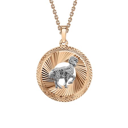 Золотая подвеска со знаком зодиака Овен clever зодиаки овен