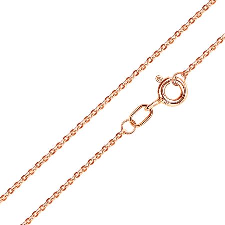 Золотая пустотелая цепочка Якорь