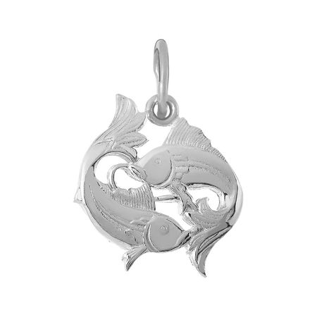 Серебряная подвеска со знаком зодиака Рыбы рыбы среднего урала справочник определитель богданов в сократ