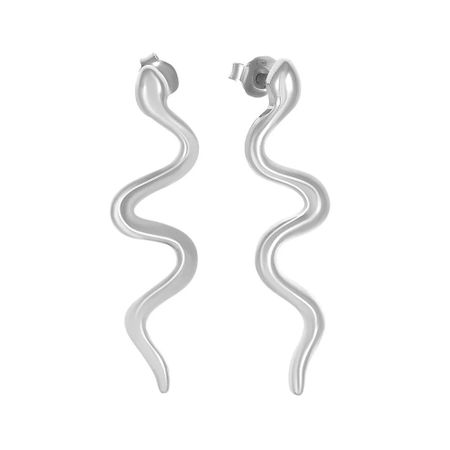 Серьги-пусеты TALANT Змея из серебра владимир рябов русская фольклорная демонология от оборотней и мертвецов до русалок и огненного змея