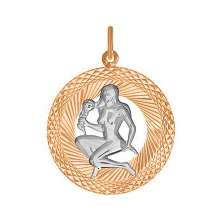Золотая подвеска со знаком зодиака Дева небесная дева японские сказки